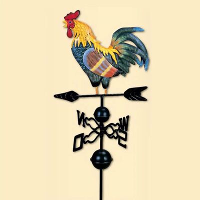 Rooster Cottage Weathervane  Standing  Wind   Direction