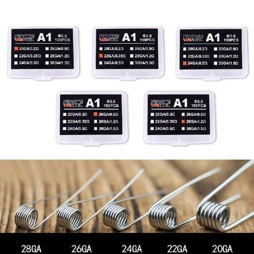 100 Pcs/box High Quality A1 Coil Wire Heating Resistance