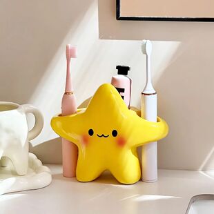 Ventilated Toothbrush Organizer Bathroom for Holder Stand