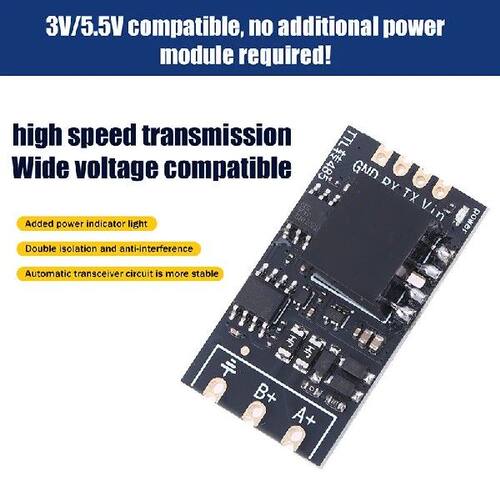 1/2Pcs Isolated TTL To RS485 Level Board Module Serial