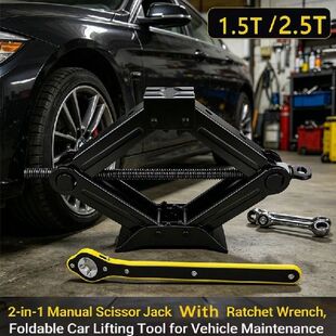 Mechanical Manual Scissor Jacks With Stabilizer Base &