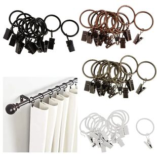 Curtain Eyelet Rings Iron Curtain Glider Hook with Secure