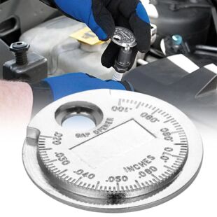 Spark Tool Coin shaped Measuring 2.4mm Gauge Gap Plug 0.6