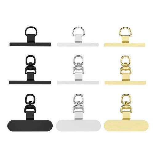0.3MM Sturdy Metal Cellphone Tether Tab 360 Degree Rotation