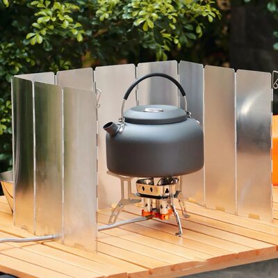 8/10 Plates Camping Stove Windscreen with Storage Bag