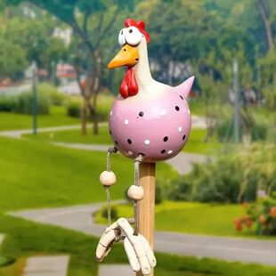 Statue Long 2026 Craft Eyed Chicken Big Resin Funny