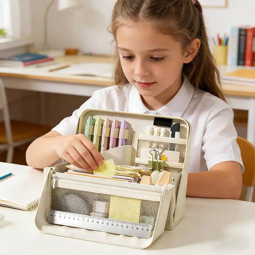 Large Capacity Pencil Case Portable Stand-up pencil Holders