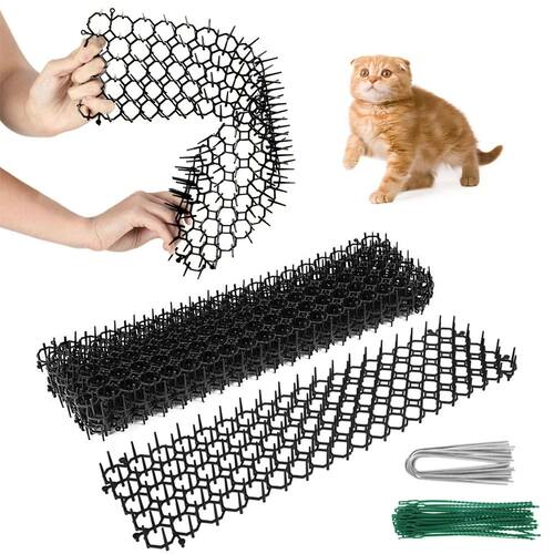 6/10 Pcs Garden Prickle Strip Dig Stop Cat Repellent