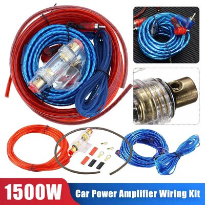 1500W Car Subwoofer Cable 8GA Speaker Installation Wires