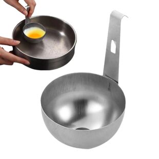 Poached Egg Spoon Stainless Steel Egg Cooker Hangable
