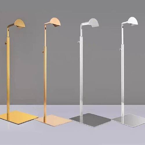 Adjustable Polished Gold / Silver Hanging Bag Handbag Shelf