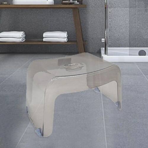 Shoe Changing Stool Transparent Stable for Living Room