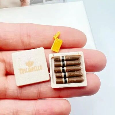 1 Set 1/12 Dollhouse Simulation Cigar  Kit Model Pretend