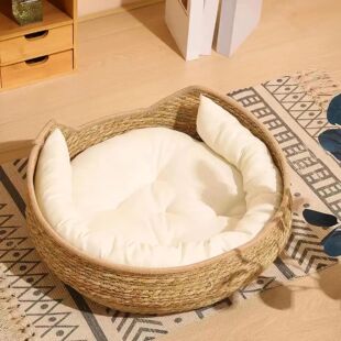 Vine Bed All Handmade Nest Basket Cat Season Woven