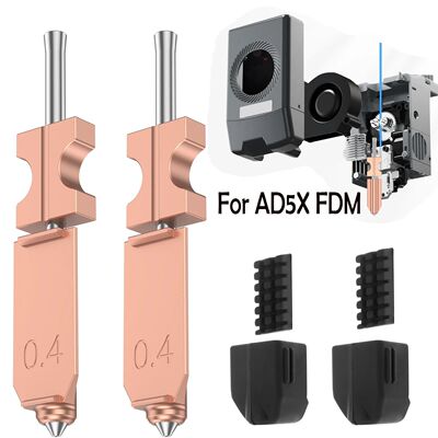 0.4mm Hotend Nozzles For AD5X 3D Printer Assembled Extruder