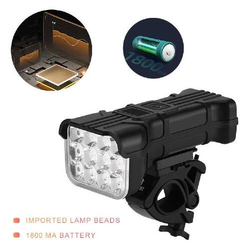 Bike Bicycle Light 6500K Road Bike Front Back Headlight 360