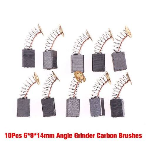 10Pcs/pack Angle Grinder Carbon Brushes 6*9*14mm Power Tool
