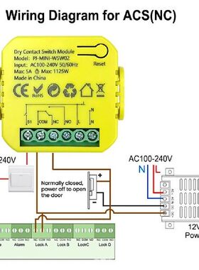 Smart Life WiFi Switch Module 5A DC12V 24V Dry Contact