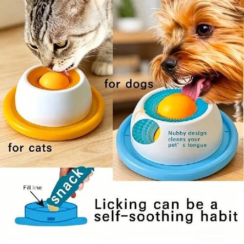 Lick Toys for Dogs Slow Feeder Food Dispenser, Interactive