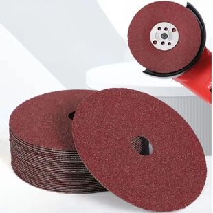 50 Pcs 4Inch Hard Fiber Sandpaper Abrasive Sanding Disc for