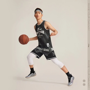 李宁韦德短裤男子夏季吸汗舒适挺括运动篮球比赛训练裤 AAPW065