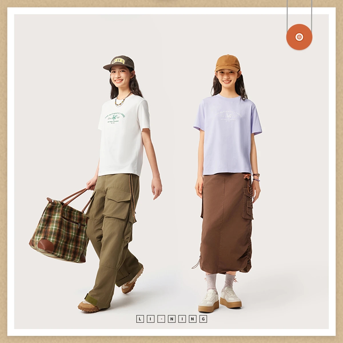 李宁短袖女子吸汗舒适T恤文化衫