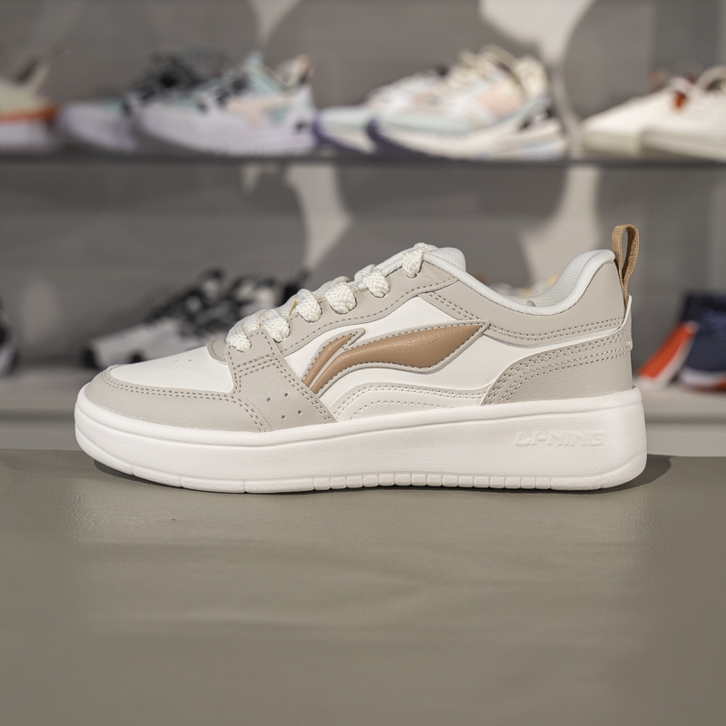 李宁小白鞋女子低帮时尚休闲板鞋