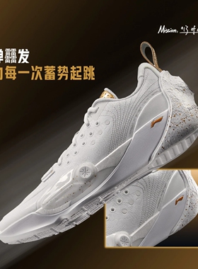 李宁韦德全城13篮球鞋男子夏季新款轻量高回弹专业比赛鞋ABAV017