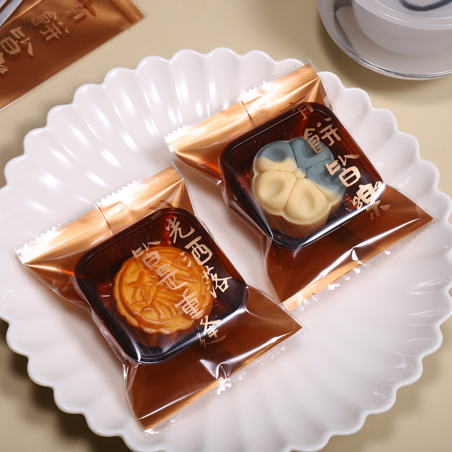 手工独立75g中秋月饼包装袋子