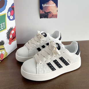 百搭chic鞋子男鞋超火板鞋新款 秋冬小白鞋情侣增高休闲鞋女潮流