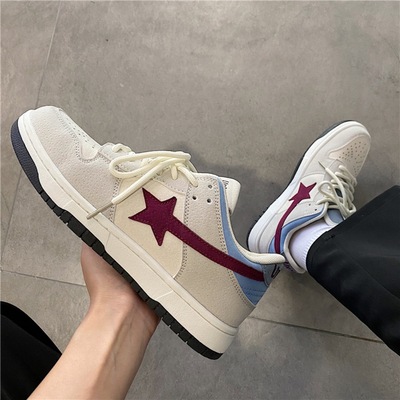 复古星星板鞋情侣运动鞋