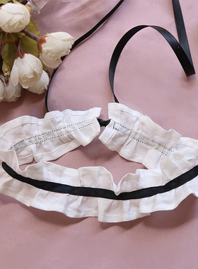 宽约3.5CM女仆项链修女Lolita本白色cos哥特lo娘脖饰颈带choker