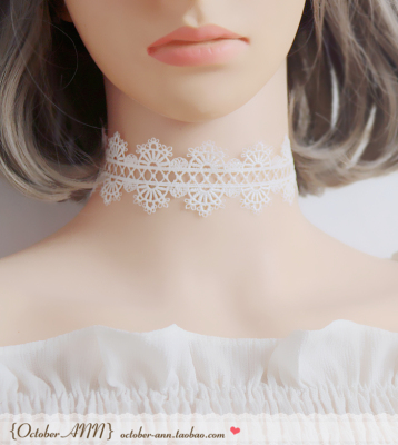 choker蕾丝女不含金属成分锁骨链