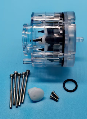 555气泵配件透明气泵壳子全套现货配螺丝DIY充氧打氧泵钓鱼气柱袋