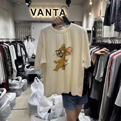 东大门VANTA眼镜米奇卡通短袖T恤