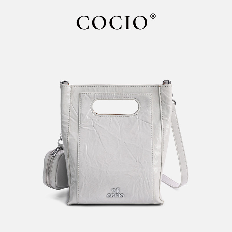 COCIO极简高级托特链条斜挎包