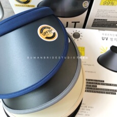 пляжная шляпа 王炸系列| 高品质uv cut 韩国原版晚晚同款空顶帽防晒帽太阳帽
