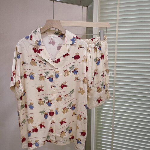 女人棉贡缎卡通家居服舒服