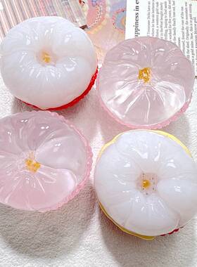 热卖 大号立体仿真剥皮荔枝树脂配件diy车载卡通盲盒食玩饰品跨境
