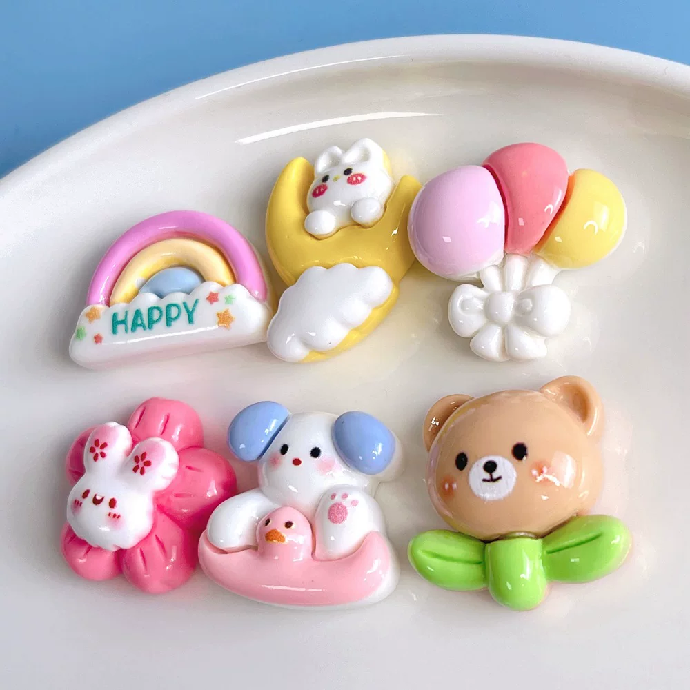 Картинная радужная кремовая воздушная гирлянда с аксессуарами, украшение для волос ручной работы, верёвка для волос, чехол для телефона, DIY