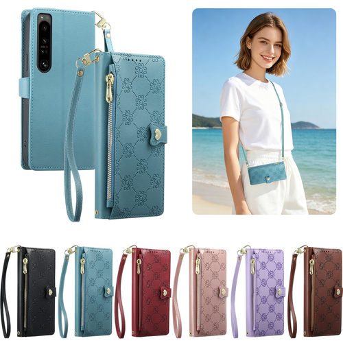 适用索尼Xperia1VI/1vi手机壳斜挎挂绳SonyXperia10v保护套Xperia1V卡包Xperia5V时尚Xperia10VI新款1VIII女
