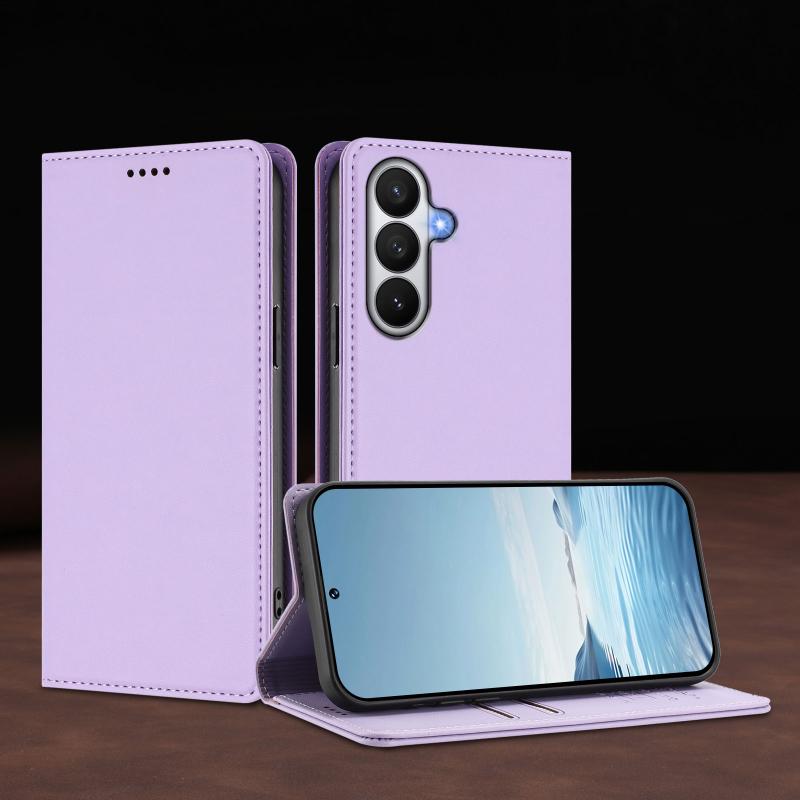 适用三星手机壳新款磁吸合盖皮套