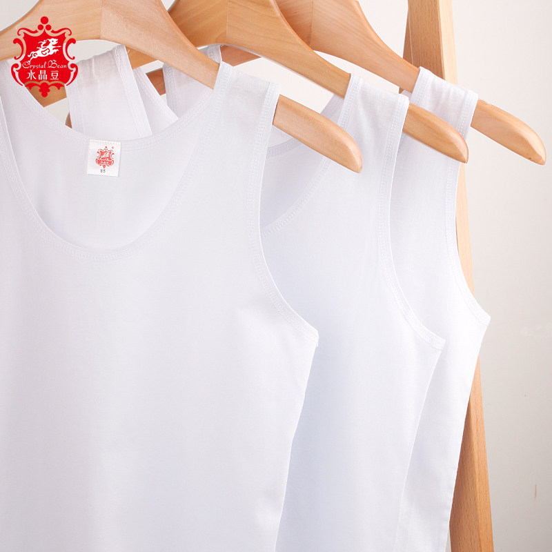 중노년층을 위한 여름 여성용 순면 언더셔츠 조끼 어깨가 넓은 면 속옷 노인용 플러스 지방 속옷