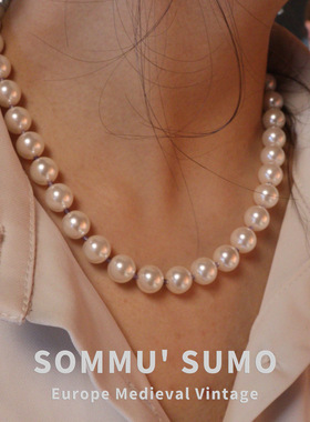 法式轻奢仿施家珍珠项链