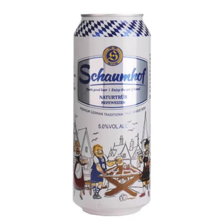 德国原装进口雪夫小麦白啤酒500mlx24罐装 整箱