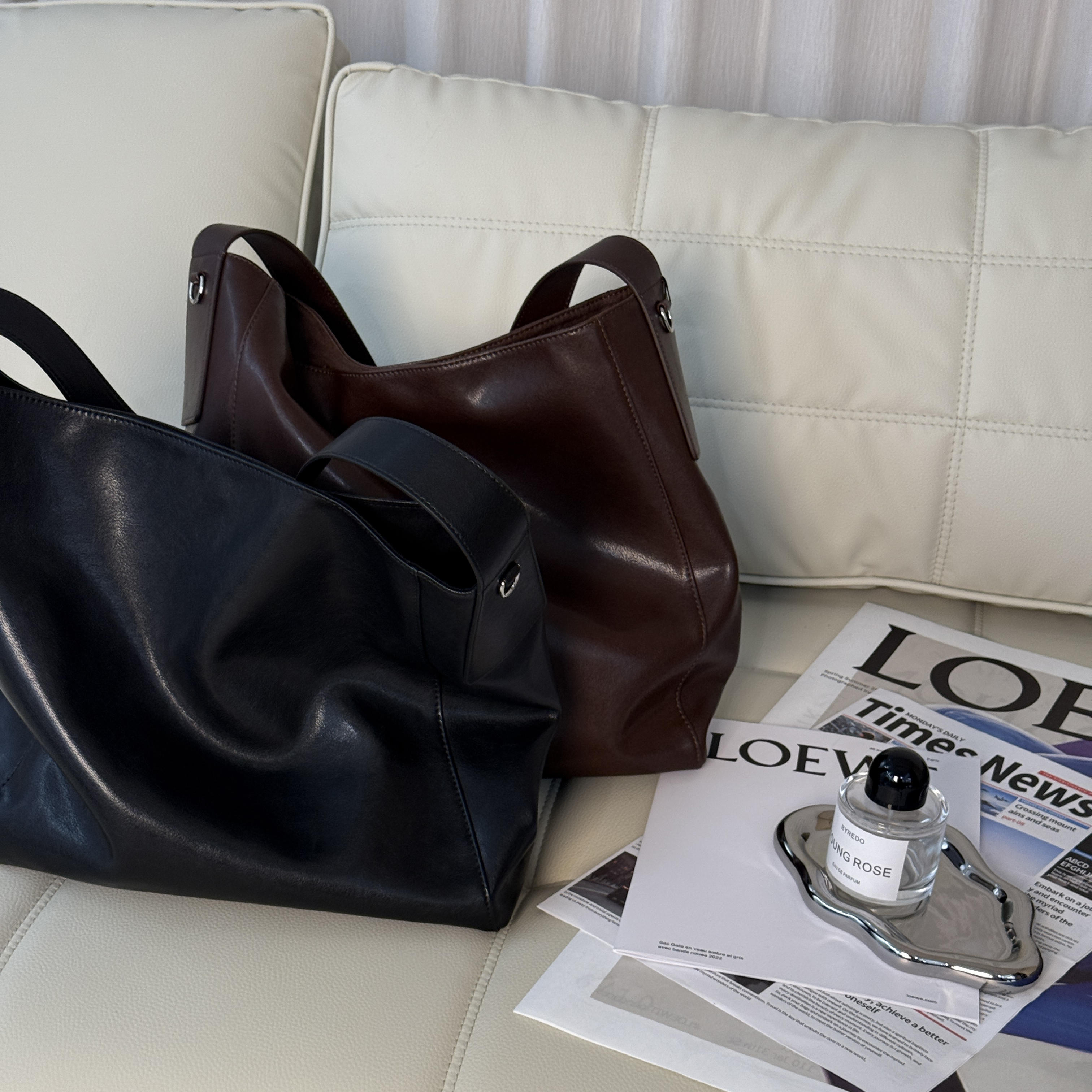 【朵姐臻选】D0250 女士高级大容量洋气百搭斜挎单肩水桶包