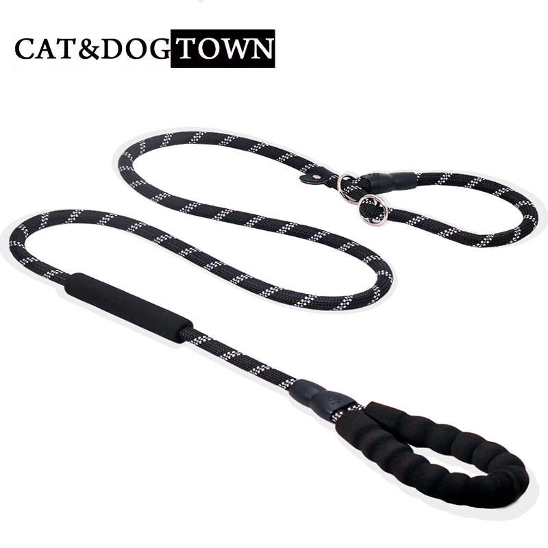 日本狗绳训犬p链防爆冲遛狗绳拉布拉多狗链中型犬p绳大型犬牵引绳