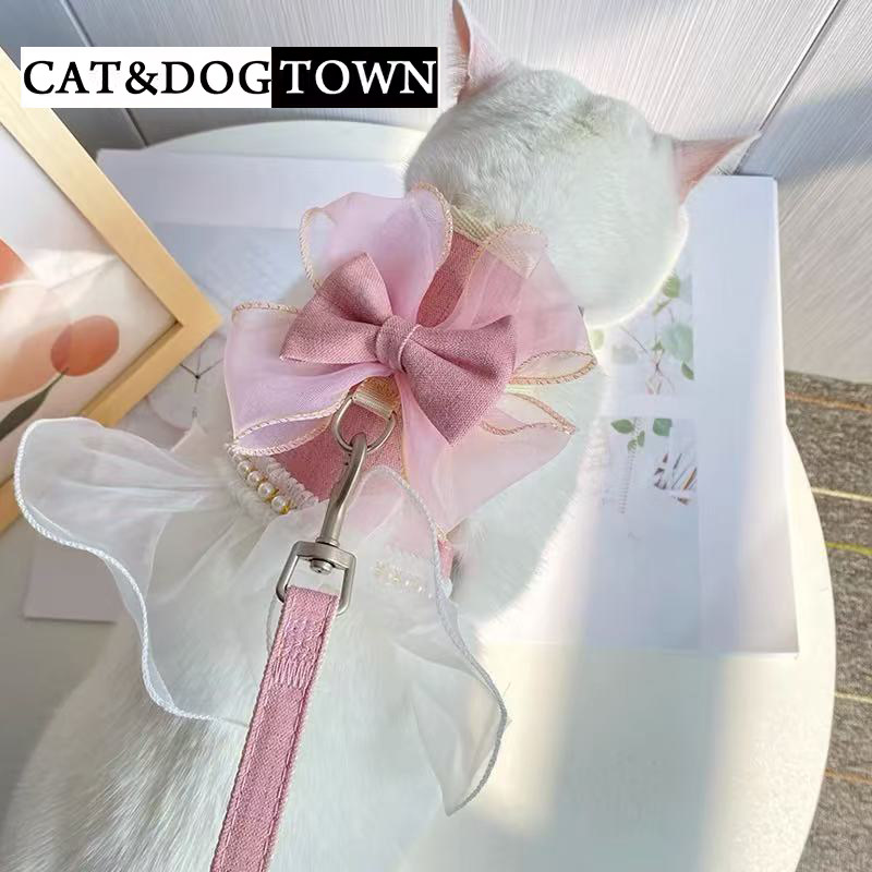 日本猫咪胸背带牵引绳防挣脱外出