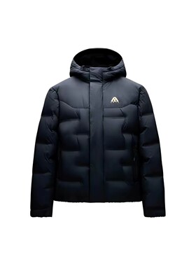 安踏羽绒服男雪壳冬季新款户外无缝鸭绒保暖连帽夹克外套