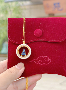 【无相fo嘎乌项链】白色陶瓷嘎乌盒 安安吊坠项链 5060